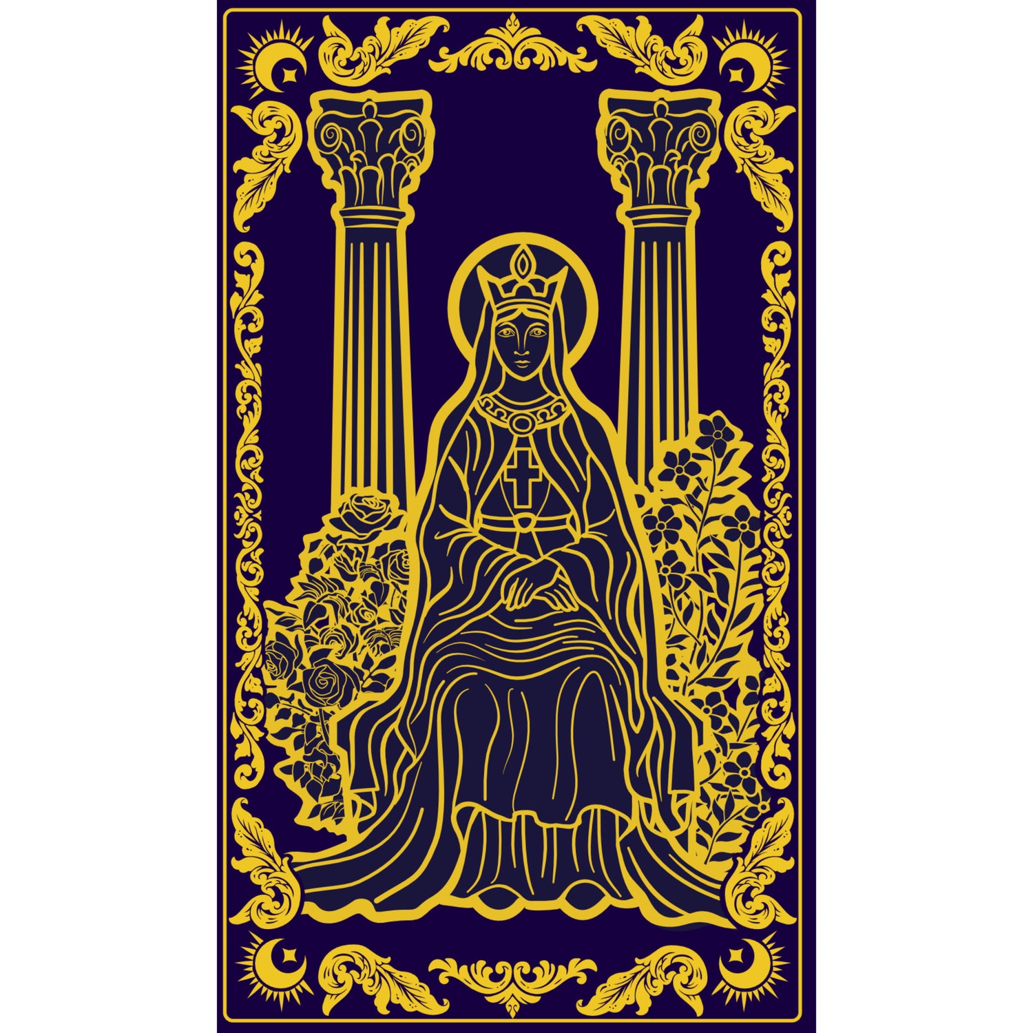 carte de tarot la papesse de Maison Arcane