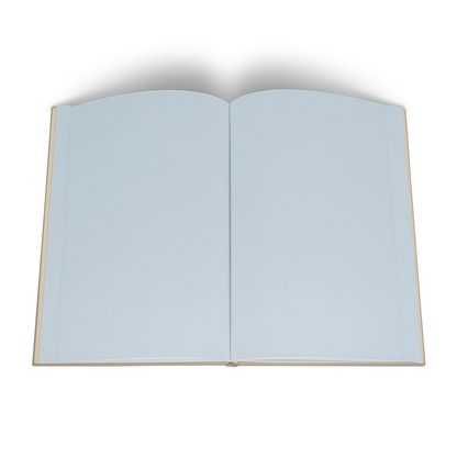 Carnet intime Voile de Lune Maison Arcane ouvert montrant les pages blanches de haute qualité.